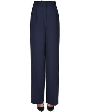MICHAEL Michael Kors Crepè Wide Pants - Blue