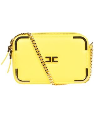 Elisabetta Franchi Eco-leather Camera Bag - Yellow