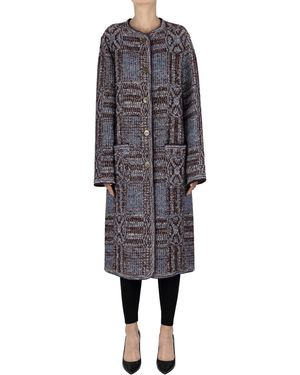 Etro Cappotto in panno jacquard - Nero