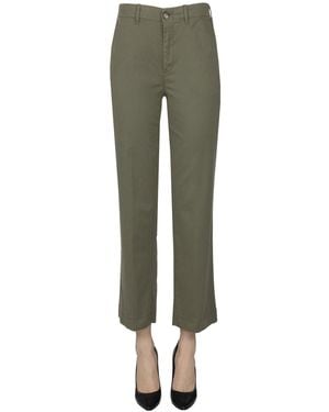 Kiltie Cotton And Chino Pants - Green