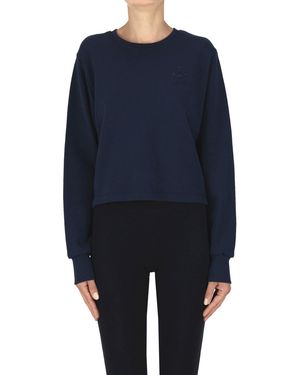 A.P.C. Felpa cropped - Blu