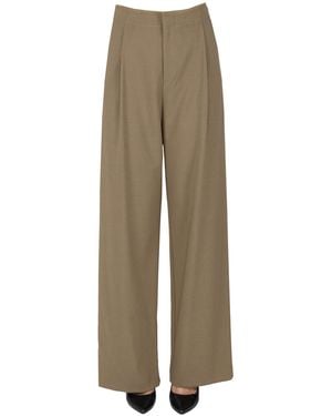 ELEH Glittered Fabric Pants - Natural