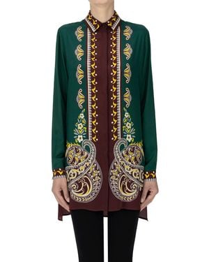 Etro Crepè Silk Blouse - Multicolor