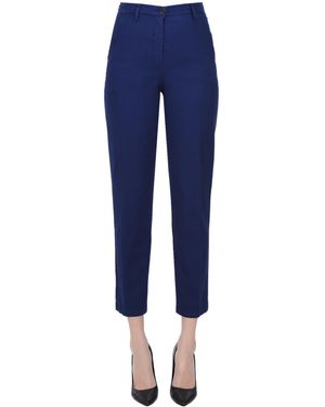True Royal Pantaloni Sarah stile chino - Blu