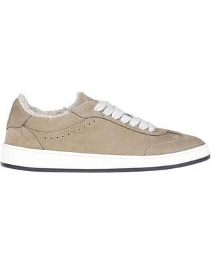 Peserico Shearling Sneakers - White