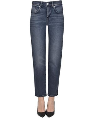 7 For All Mankind Giulia Boyfriend Tapered Jeans - Blue