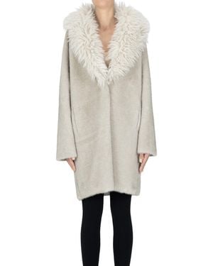 Tavus Milano Eco-fur Coat - White