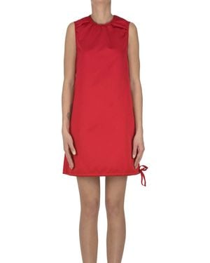 N°21 Mini abito in mikado - Rosso
