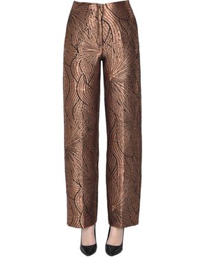 Forte Forte Jacquard Fabric Pants - Brown