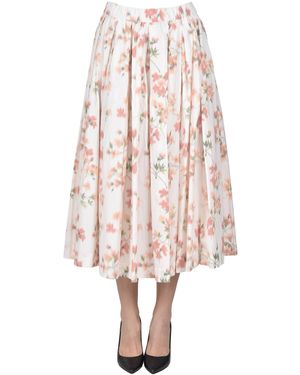 Casey Casey Pes And Cotton Wide Skirt - Pink
