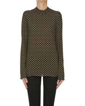 D'Estree Emma Monogram Top - Green