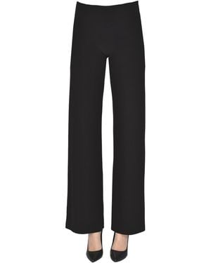 Norma Kamali Pantaloni in jersey - Nero