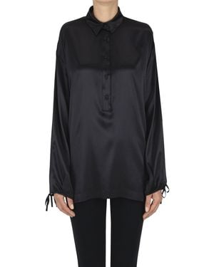 Purotatto Silk Shirt - Black