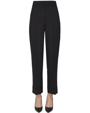 Peserico Wool-blend Pants - Black
