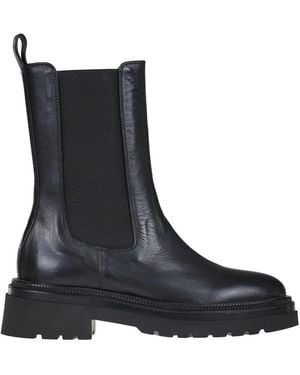 Mara Bini Stivaletti Beatles in pelle - Nero