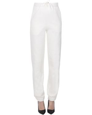 Ganni Fleece Pants - White