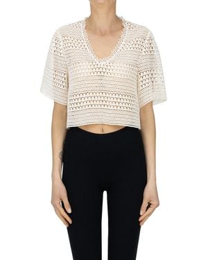 Kristina Ti Cropped Top - White