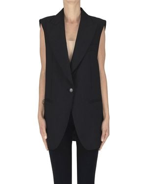 Seventy Sleeveless Blazer - Black