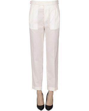 BRIGLIA Darts Pants - White