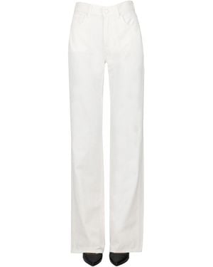 7 For All Mankind Tess 5 Pockets Style Pants - White