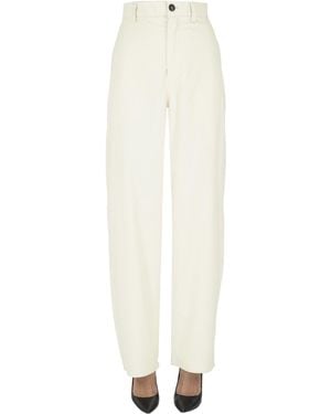 Sofie D'Hoore Corduroy Wide Leg Pants - White