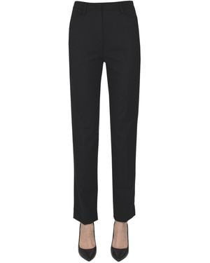 THE LATEST Wool-blend Cigarette Pants - Black