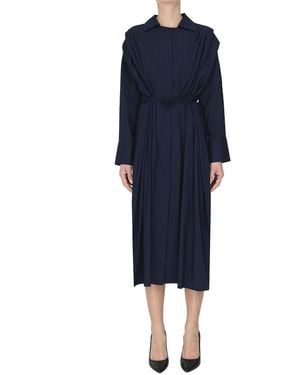 MILVA MI Cotton Shirt Dress - Blue