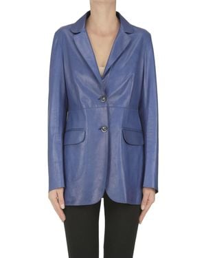 Myskin Nappa Blazer - Blue