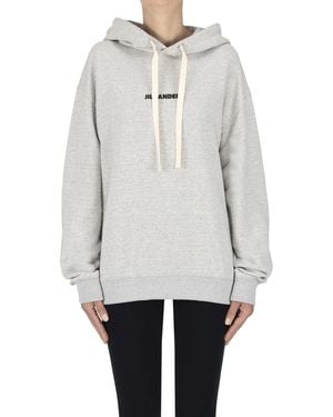 Jil Sander Hooded Sweatshirt - White