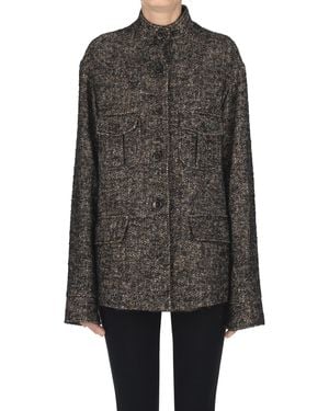 Kiltie Angel Harringbone Jacket - Gray