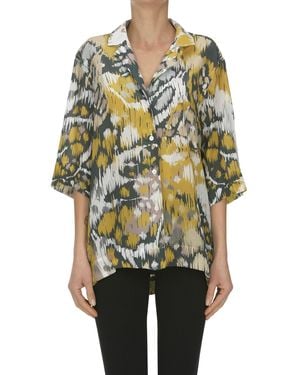 Guglielminotti Camicia in viscosa e seta stampata - Multicolore