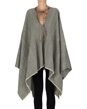 Fortela Wool-blend Poncho - Gray