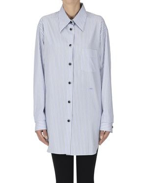 N°21 Maxi camicia a righe - Blu