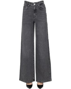 iBlues Nina Wide Leg Jeans - Gray