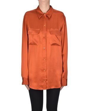 Equipment Silk Shirt - Orange