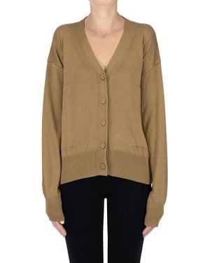 C.t. Plage Cardigan in seta e cashmere - Neutro