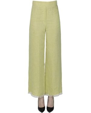 Antonelli Linen Pants - Green