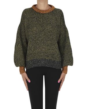 Momoní Melange Knit Pullover - Green