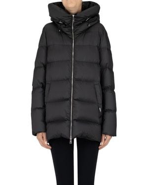 Add Quilted Down Jacket - Black