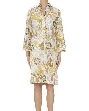 Guglielminotti Cotton Tunic Dress - Yellow