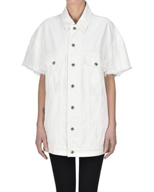 MICHAEL Michael Kors Oversized Denim Jacket - White
