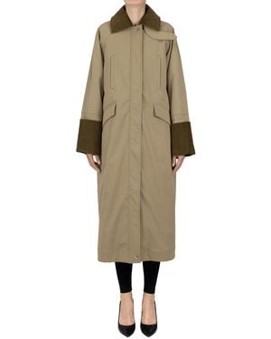 OOF WEAR Parka Style Down Jacket - Natural