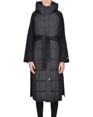 Pennyblack Wool-blend Cloth Insert Down Jacket - Black