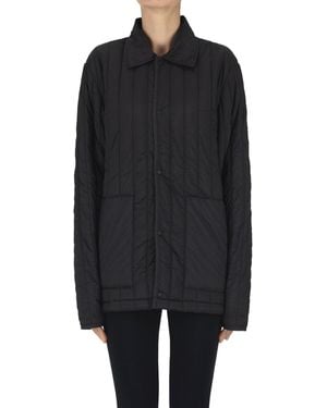 Rains Banja Quilted Shirt Jacket - Black