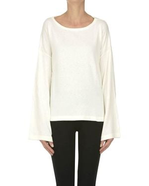 C.t. Plage Wide Boxy Pullover - White