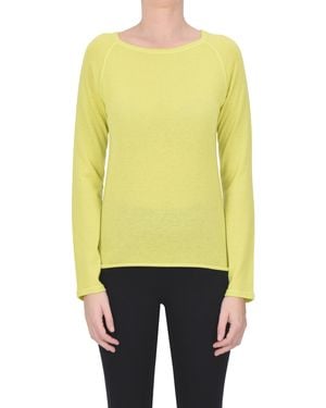 Majestic Filatures Pullover in cashmere extrafine - Giallo