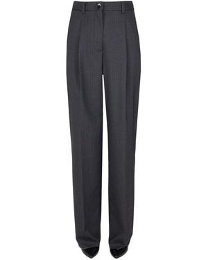 Weekend by Maxmara Salsa Pinstriped Pants - Blue