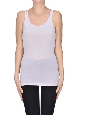 James Perse Tank top in cotone stretch - Bianco