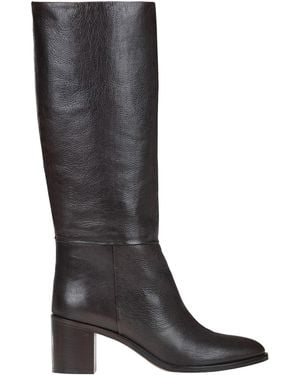 P.A.R.O.S.H. Stivali in pelle martellata - Nero