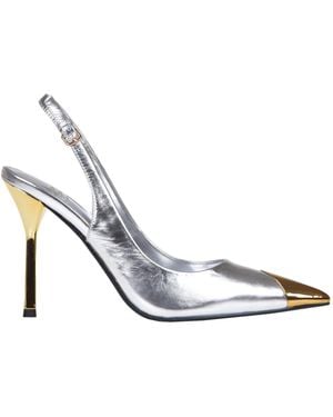 Jeffrey Campbell Riddle Slingback Pumps - White